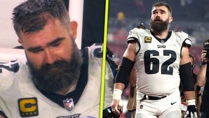 Jason Kelce Gets Emotional at Possibly His Last NFL Game 